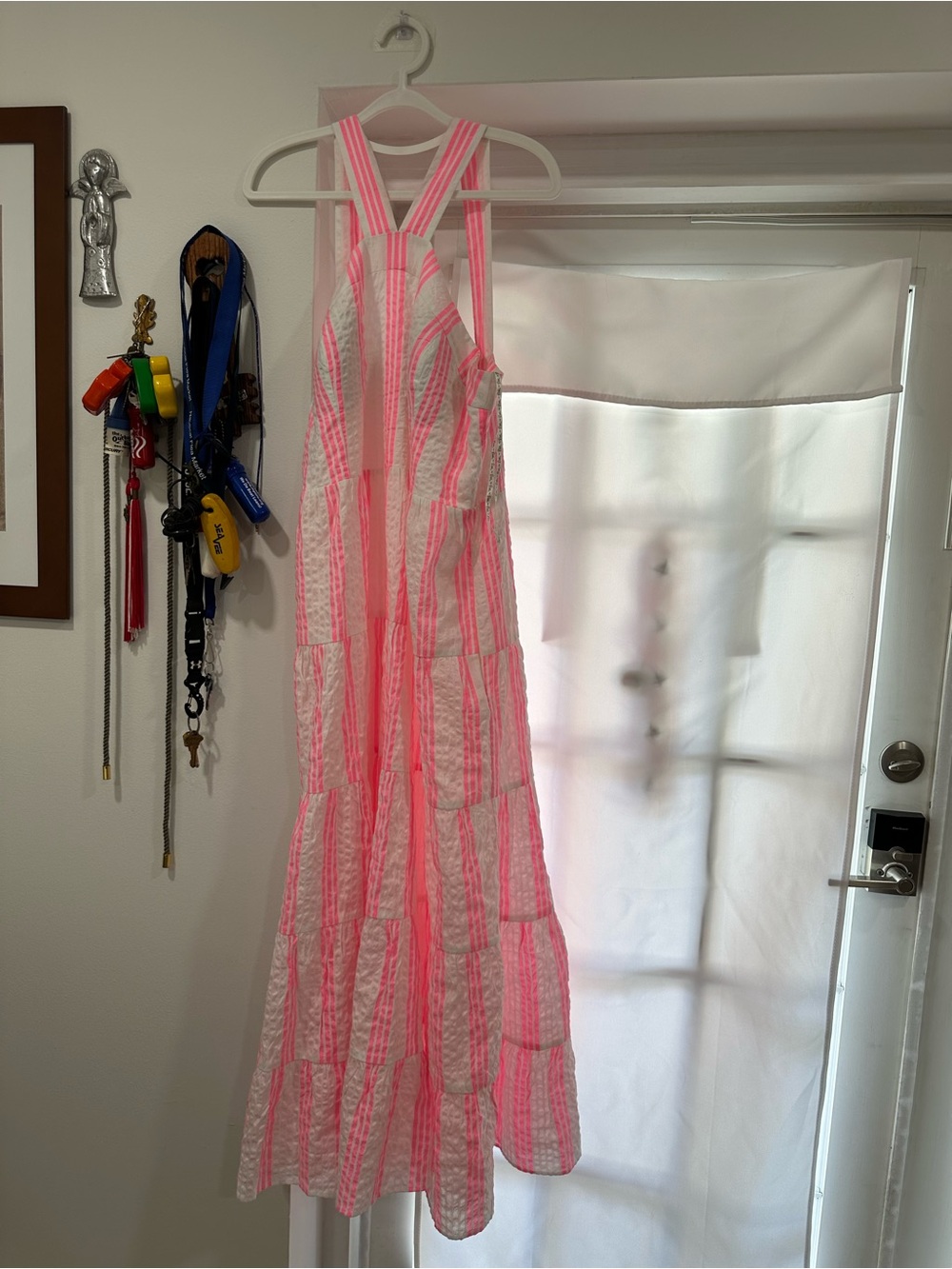 Lilly Pulitzer Pink and White Striped Maxi Sundress